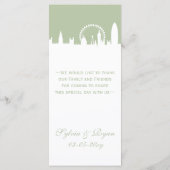 Cartes de menu personnalisées de London Skyline Sa (Dos)