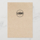 Cartes de menu plates pour table de restaurant en  (Dos)