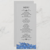 Cartes de menu pour réception de mariage (Devant / Derrière)