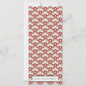 Cartes de menu pour réception de mariage Lovebirds (Dos)