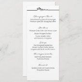 Cartes de menu "Scribbles" (Devant / Derrière)