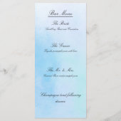 Cartes de menu "True Love Blue" (Dos)