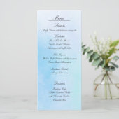 Cartes de menu "True Love Blue" (Debout devant)