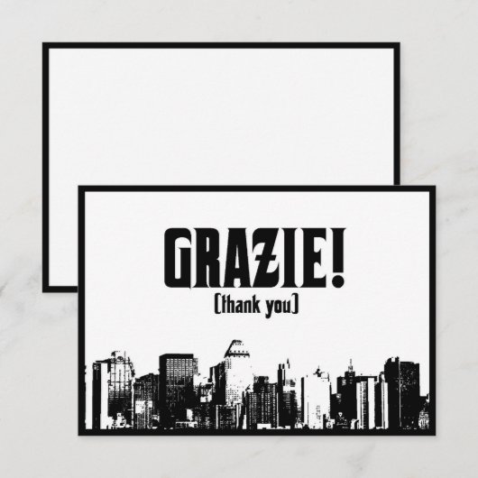 Cartes de Merci (Devant / Derrière)