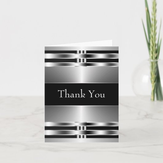 Cartes de Merci Black Silver (Devant)