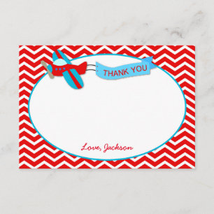 Cartes de Merci d'anniversaire d'avion