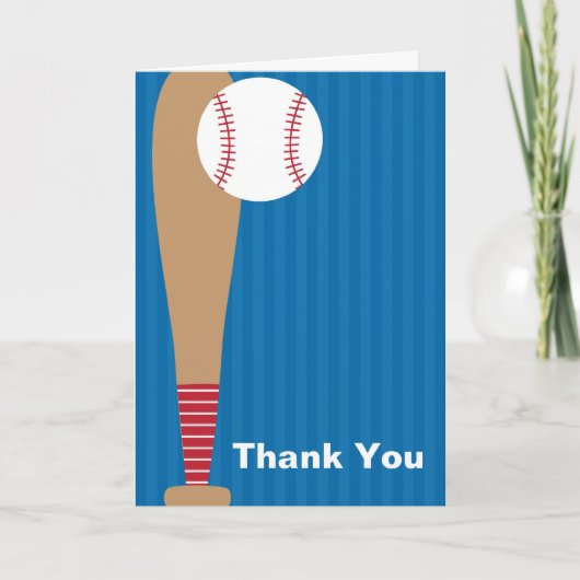 Cartes de Merci de base-ball (Devant)