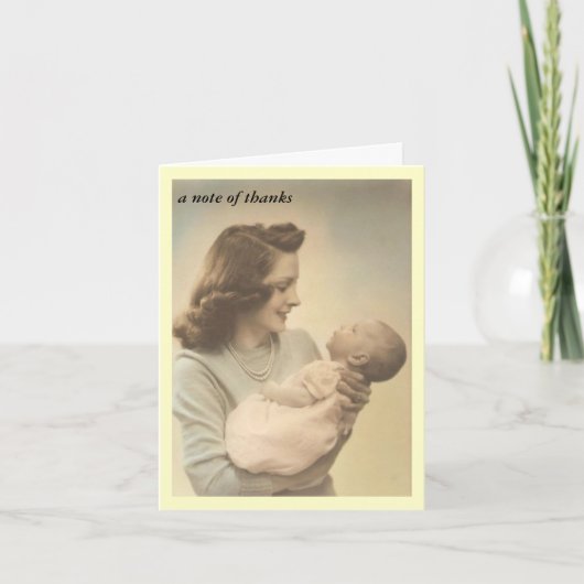 Cartes de Merci de cadeau de douche (Devant)