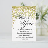 Cartes de Merci de confettis de parties (Debout devant)