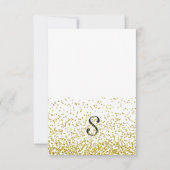 Cartes de Merci de confettis de parties (Dos)