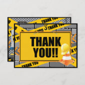 Cartes de Merci de construction (Devant / Derrière)