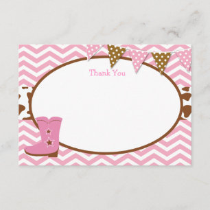 Cartes de Merci de cow-girl