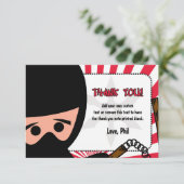 Cartes de Merci de guerrier de Ninja (Debout devant)