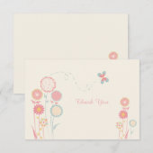 Cartes de Merci de journée de printemps (Devant / Derrière)