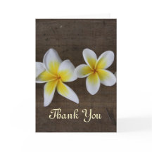 Cartes de Merci de mariage de Frangipani