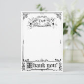 Cartes de Merci de mariage de livre de contes de (Debout devant)