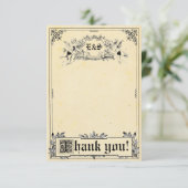 Cartes de Merci de mariage de livre de contes de (Debout devant)