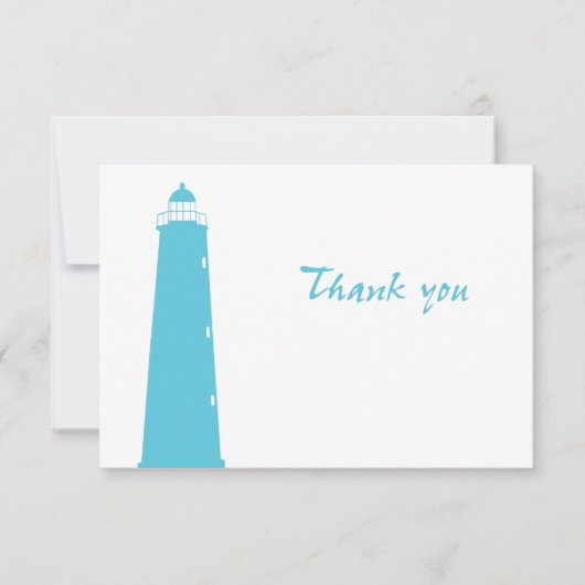 Cartes de merci de mariage de phare (Devant)