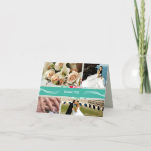 Cartes de Merci de mariage de photo de la coutume