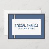 Cartes de Merci de Mitzvah de barre (Devant / Derrière)