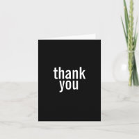 Cartes de Merci de Mitzvah de barre {noir}