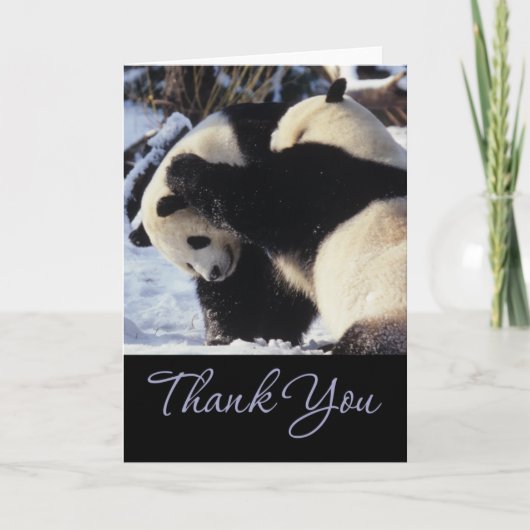 Cartes de Merci de panda (Devant)