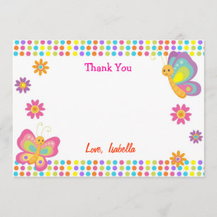 Cartes de Merci de papillon
