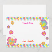 Cartes de Merci de papillon (Devant / Derrière)