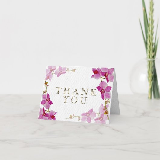 Cartes de Merci de paradis d'orchidée (Devant)