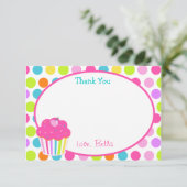 Cartes de Merci de petit gâteau (Debout devant)