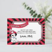 Cartes de Merci de pompier (Debout devant)