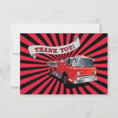 Cartes de Merci de pompier (Dos)