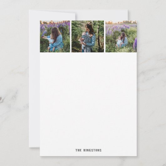 Cartes de Merci de souvenirs de photo (Devant)