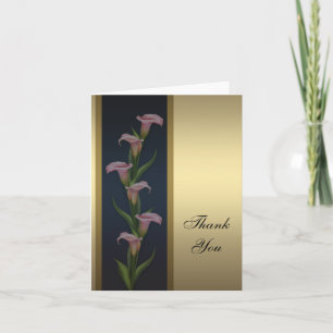 Cartes de Merci de zantedeschia d'or