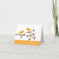Cartes de Merci d'inséparables