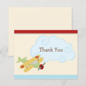 Cartes de Merci d'invitation de fête (Devant / Derrière)