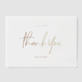 Cartes de Merci Élégant Script Vellum Card (Recto)