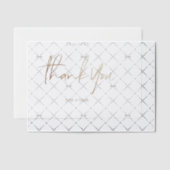 Cartes de Merci Élégant Script Vellum Card (Décalage (Invitation))