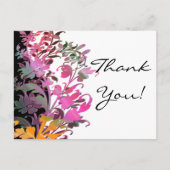 Cartes de Merci Enchantant Fleurs (Devant)