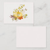 Cartes de Merci Flower citrouille (Devant / Derrière)