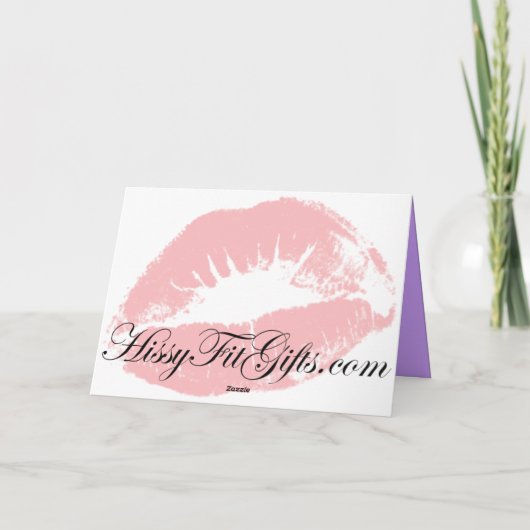 Cartes de Merci : Monogramme subtil (pourpre) (Dos)