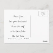 Cartes de Merci Peacock (Dos)