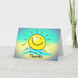 Cartes de Merci Sunshine