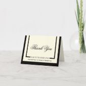 Cartes de Merci Sympathy - Crème Classique (Devant)