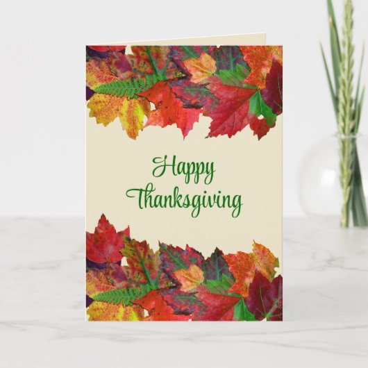 Cartes de message bon thanksgiving (Devant)