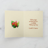 Cartes de message bon thanksgiving (Intérieur)