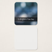 Cartes de message d'art Abstraites photo de Bokeh (Devant & derrière)