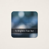 Cartes de message d'art Abstraites photo de Bokeh (Devant)