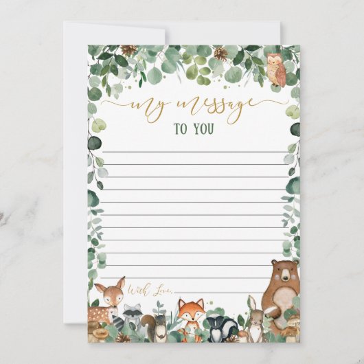 Cartes de message de la capsule de temps des anima (Devant)