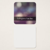 Cartes de message photo Abstraites violettes (Devant & derrière)